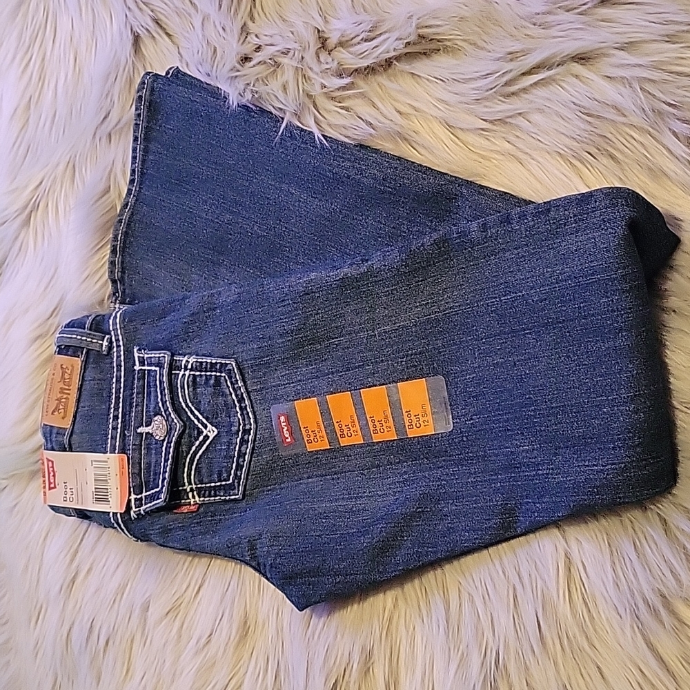 NWT Levi's Slim Bootcut Jeans With Adjustable Waist Size 12